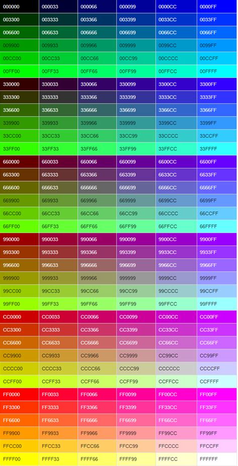 CSS HEX Colors .